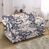 Snake Leaves Pattern Loveseat Couch Slipcover