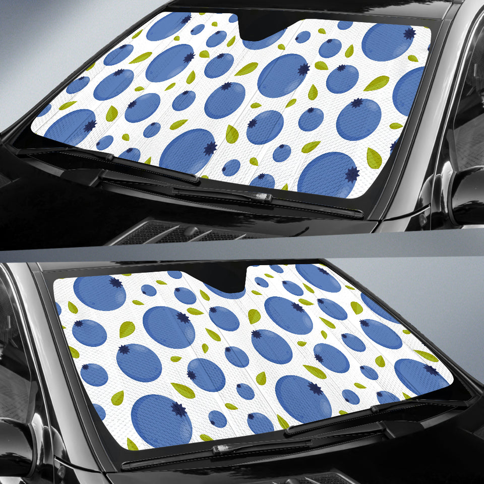 Blueberry Pattern Car Sun Shade