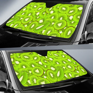 Sliced Kiwi Pattern Car Sun Shade