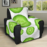 Sliced Cucumber Pattern Recliner Cover Protector