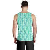 Seahorse Green Pattern Men Tank Top