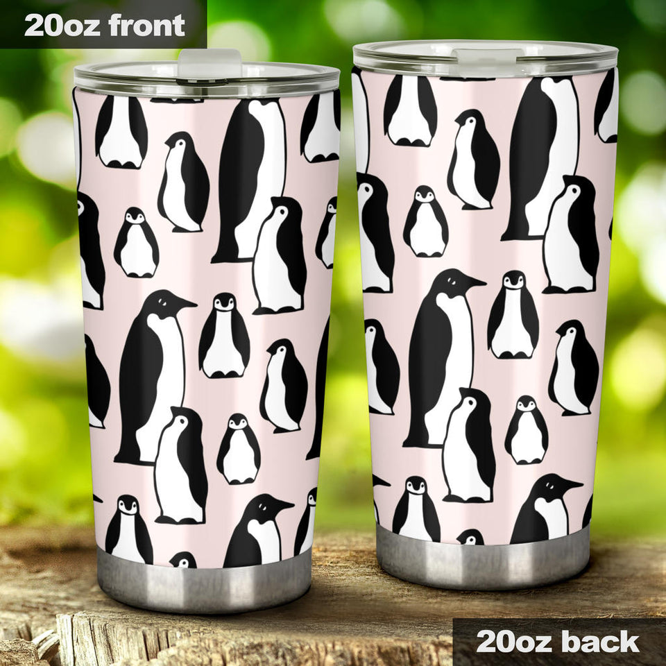 Penguin Pattern Background Tumbler