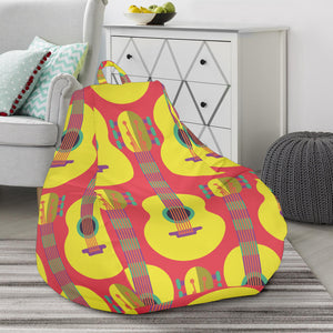 Classic Guitar Theme Pattern Bean Bag Cover