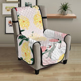 Swan Flower Pattern Chair Cover Protector