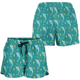 Swordfish Pattern Print Design 04 Women Shorts