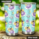 Pug Sweet Dream Pattern Tumbler