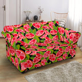 Grapefruit Leaves Pattern Loveseat Couch Slipcover