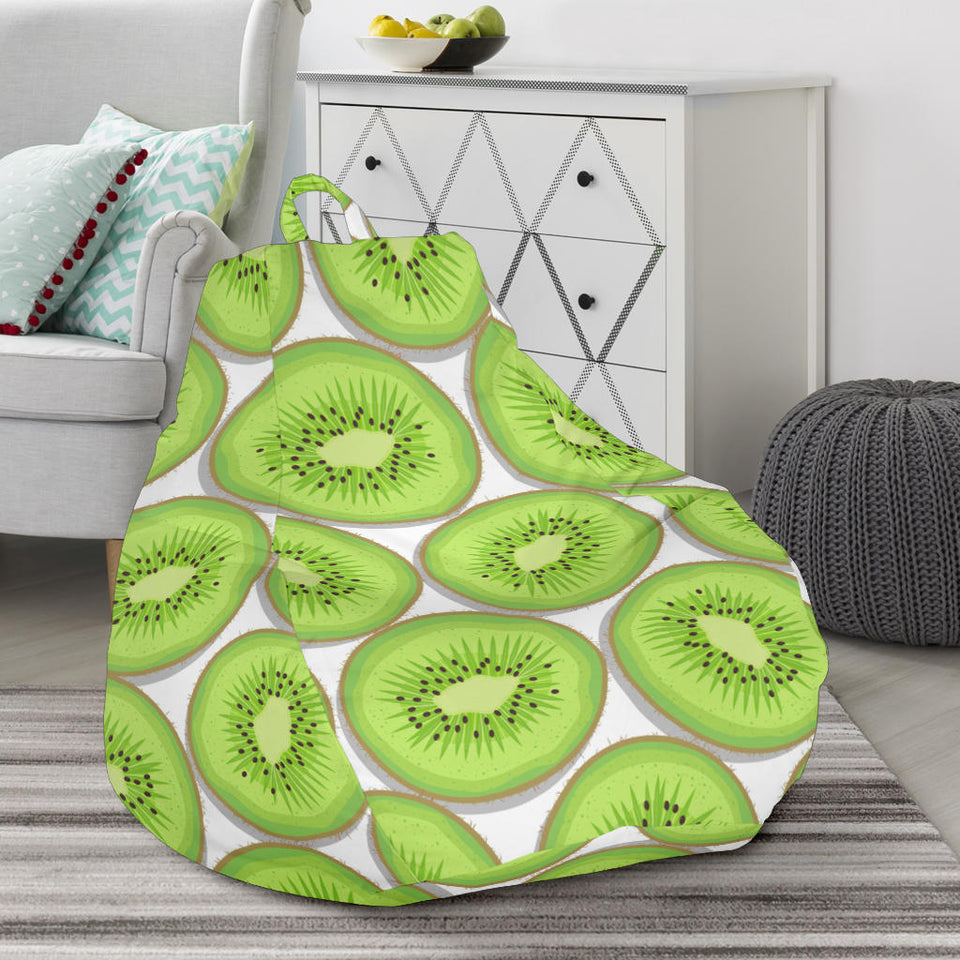 Sliced Kiwi Pattern Background Bean Bag Cover