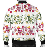 Grape Grahpic Decorative Pattern Men Bomber Jacket