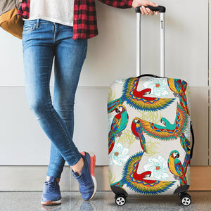 Parrot Flower Pattern Cabin Suitcases Luggages