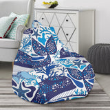 Whale Starfish Pattern Bean Bag Cover