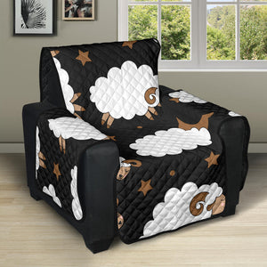 Cute Sheep Pattern Recliner Cover Protector