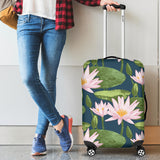 Lotus Waterlily Pattern background Luggage Covers