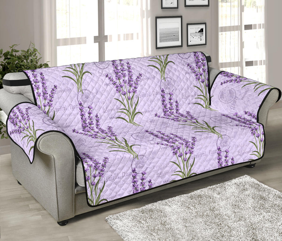 Lavender Pattern Background Sofa Cover Protector