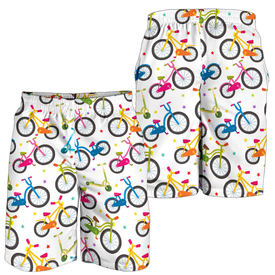 Bicycle Pattern Print Design 02 Men Shorts
