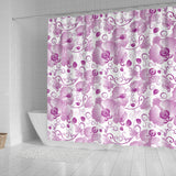 Orchid Pattern Shower Curtain Fulfilled In US