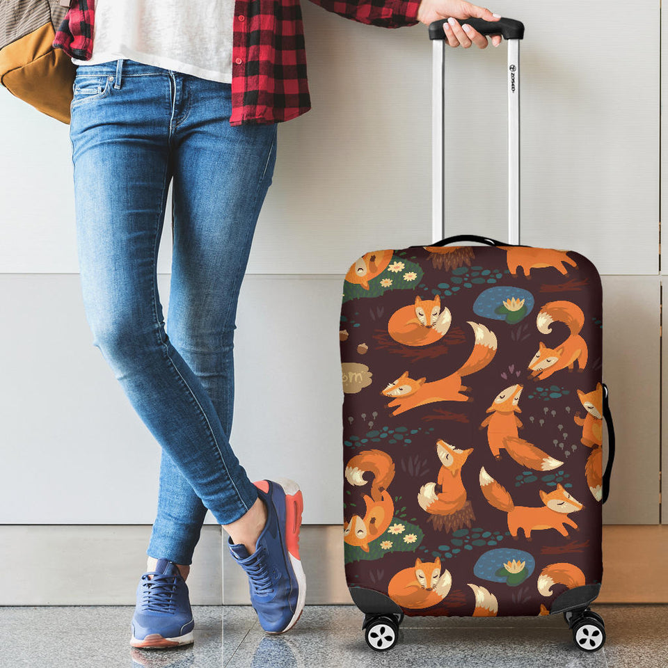 Fox Pattern Luggage Covers