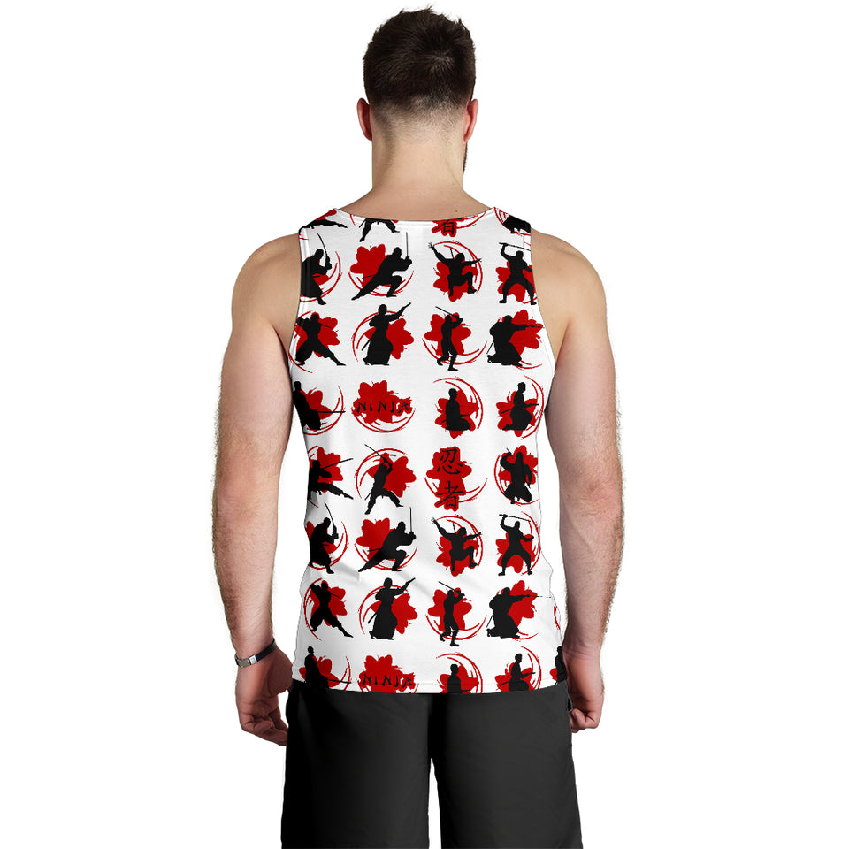 Ninja Pattern Men Tank Top