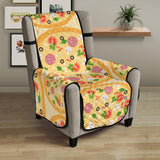 Pizza Theme Pattern Chair Cover Protector