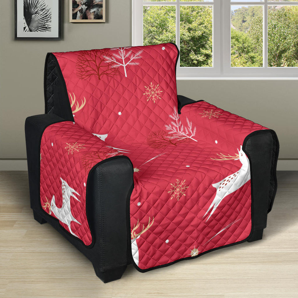 Deer Pattern Background Recliner Cover Protector