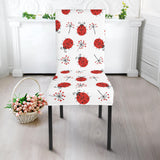 Ladybug Pattern Print Design 04 Dining Chair Slipcover