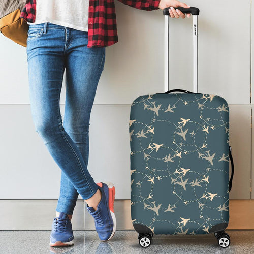 Airplane Circle Pattern Cabin Suitcases Luggages