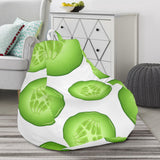 Sliced Cucumber Pattern Bean Bag Cover