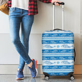 Dolphin Tribal Pattern background Luggage Covers