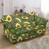 Avocado Pattern Background Loveseat Couch Slipcover