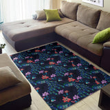 Peacock Feather Pattern Area Rug