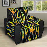 Flame Fire Pattern Background Recliner Cover Protector