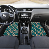 Greyhound Pattern Print Design 05 Front and Back Car Mats