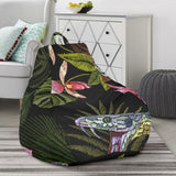 Snake Leaves Coconut Pattern Bean Bag Cover