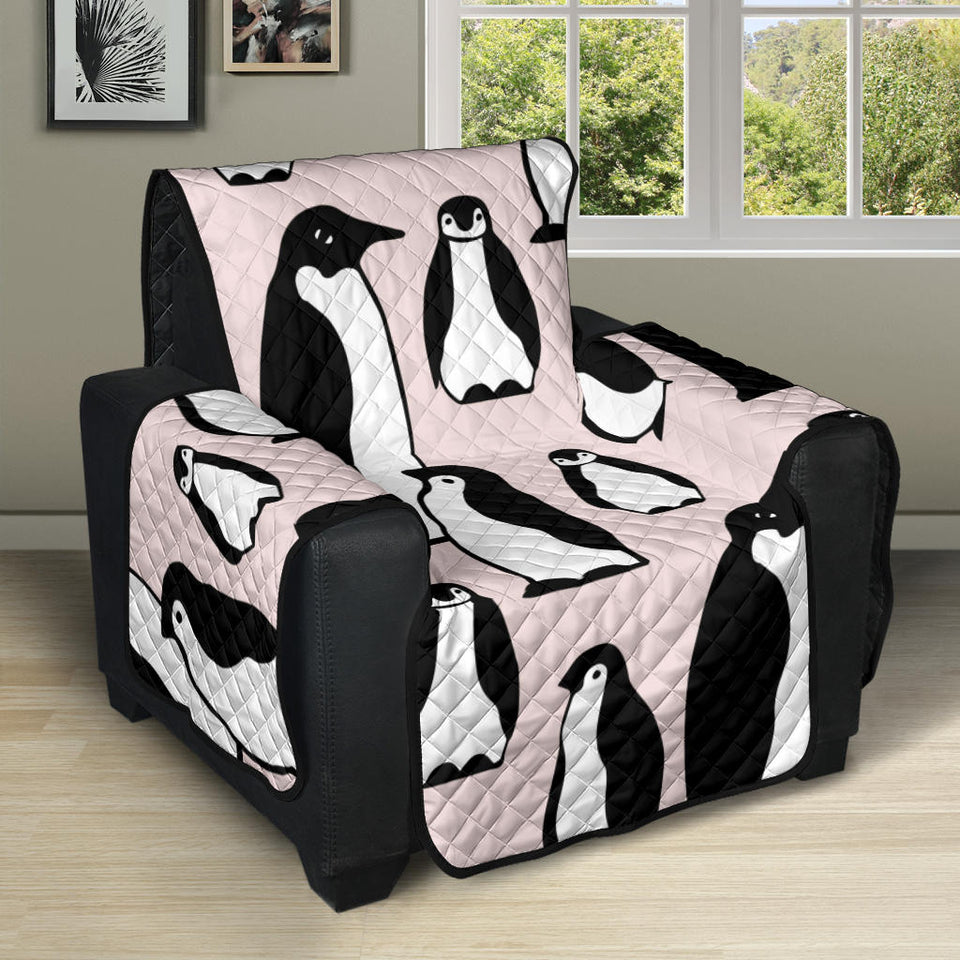 Penguin Pattern Background Recliner Cover Protector