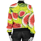 Watermelon Theme Pattern Women Bomber Jacket