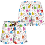 Snail Pattern Print Design 05 Women Shorts