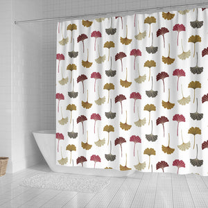 Autamn Ginkgo Leaves Pattern Shower Curtain Fulfilled In US