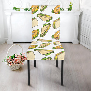 Sandwich Pattern Print Design 05 Dining Chair Slipcover