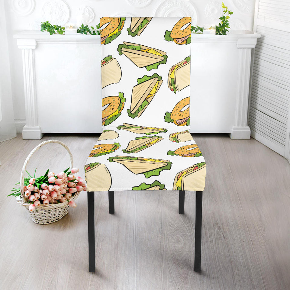 Sandwich Pattern Print Design 05 Dining Chair Slipcover