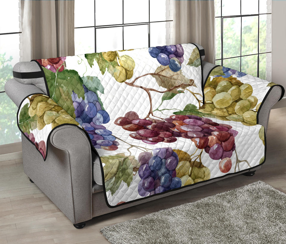 Grape Pattern Loveseat Couch Cover Protector