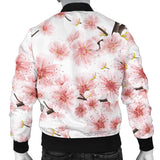 Sakura Pattern Theme Men Bomber Jacket