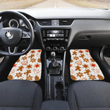 Christmas Cookie Pattern Front Car Mats