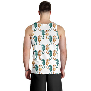 Seahorse Pattern Background Men Tank Top