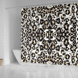 Leopard Skin Pattern Shower Curtain Fulfilled In US