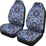 Blue Arabic Morocco Pattern Universal Fit Car Seat Covers