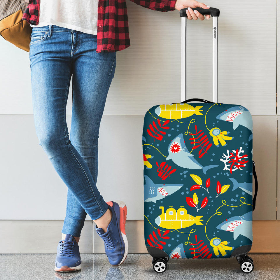 Shark Pattern Luggage Covers