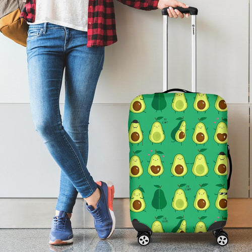 Cute Avocado Pattern Cabin Suitcases