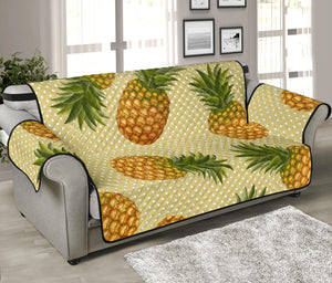 Pineapple Pattern Pokka Dot Background Sofa Cover Protector
