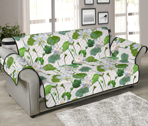 Lotus Waterlily Pattern Sofa Cover Protector
