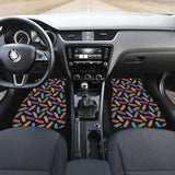 Skate Board Pattern Print Design 04 Front Car Mats